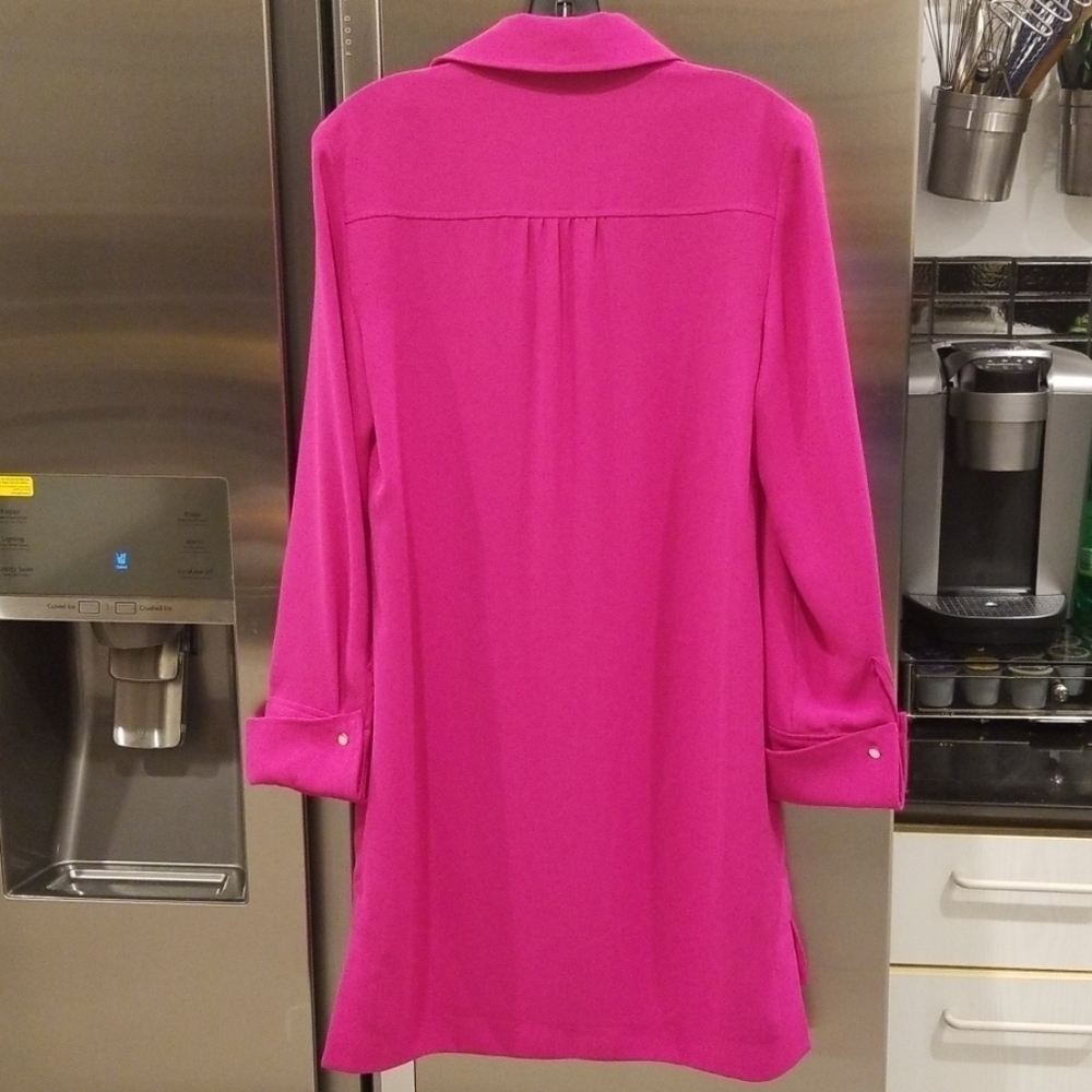 💕TRINA TURK💕 Welwood Long Sleeve Shirt Dress - Picture 8 of 8